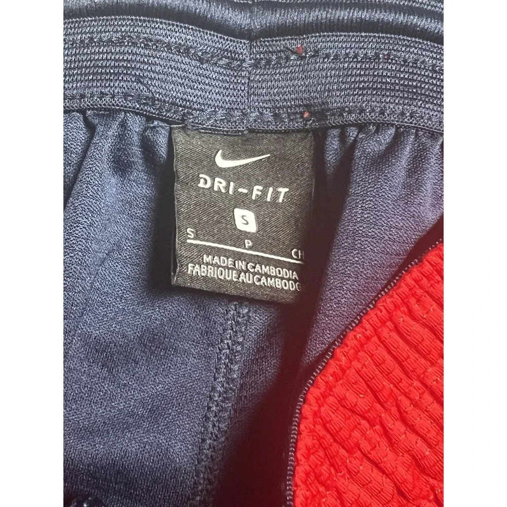 Nike Dri-FIT Men's Athletic Shorts Drawstring Elastic Waist S Blue Red White